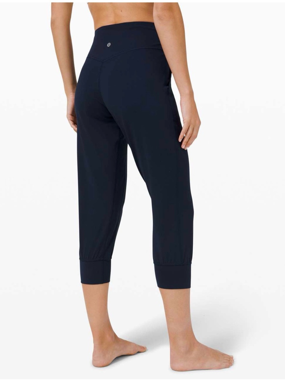 lululemon athletica align jogger Navy Cropped High-Rise Active Pants size 4